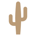 Wooden Cactus Icon